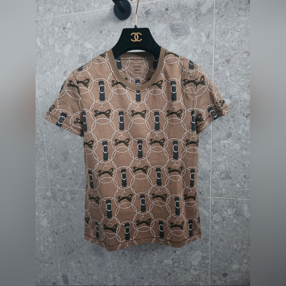 Authentic Hermes Tshirt Tee Shirt Top/ Chanel Row Gucci Bottega